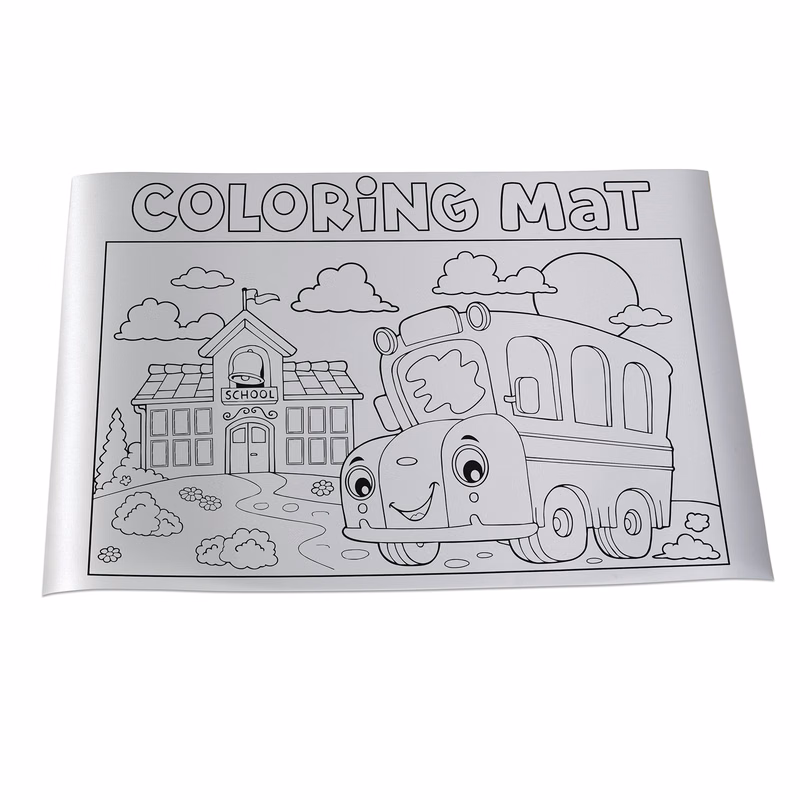12" x 18" Badge Satin Coloring Mat