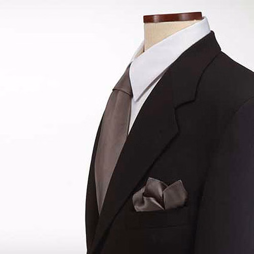 Dark Gray Pocket Squares Poly