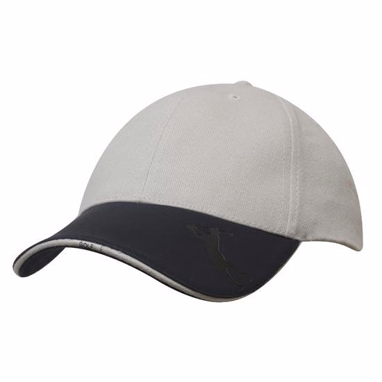 Brushed Heavy Cotton with Embossed Pu Peak