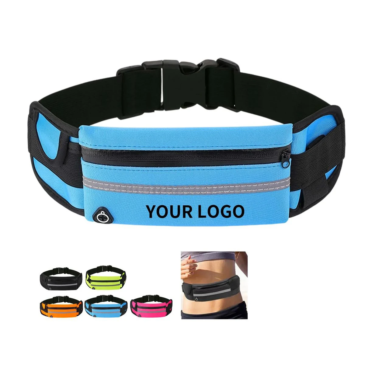 Running Waist Bag with Silkscreen Logo 1