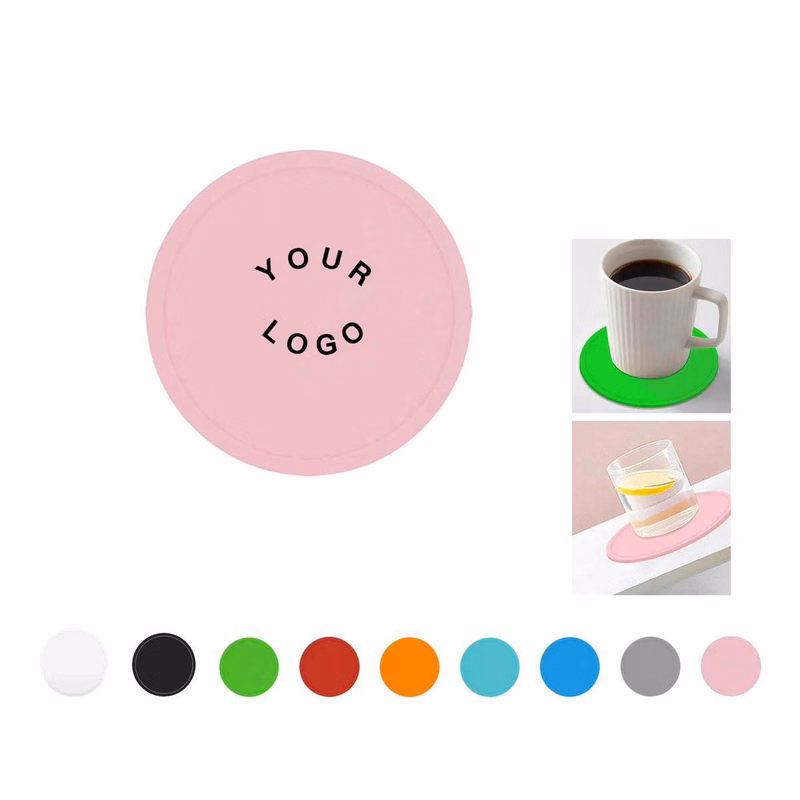 Durable Silicone Coasters with Groove Pattern