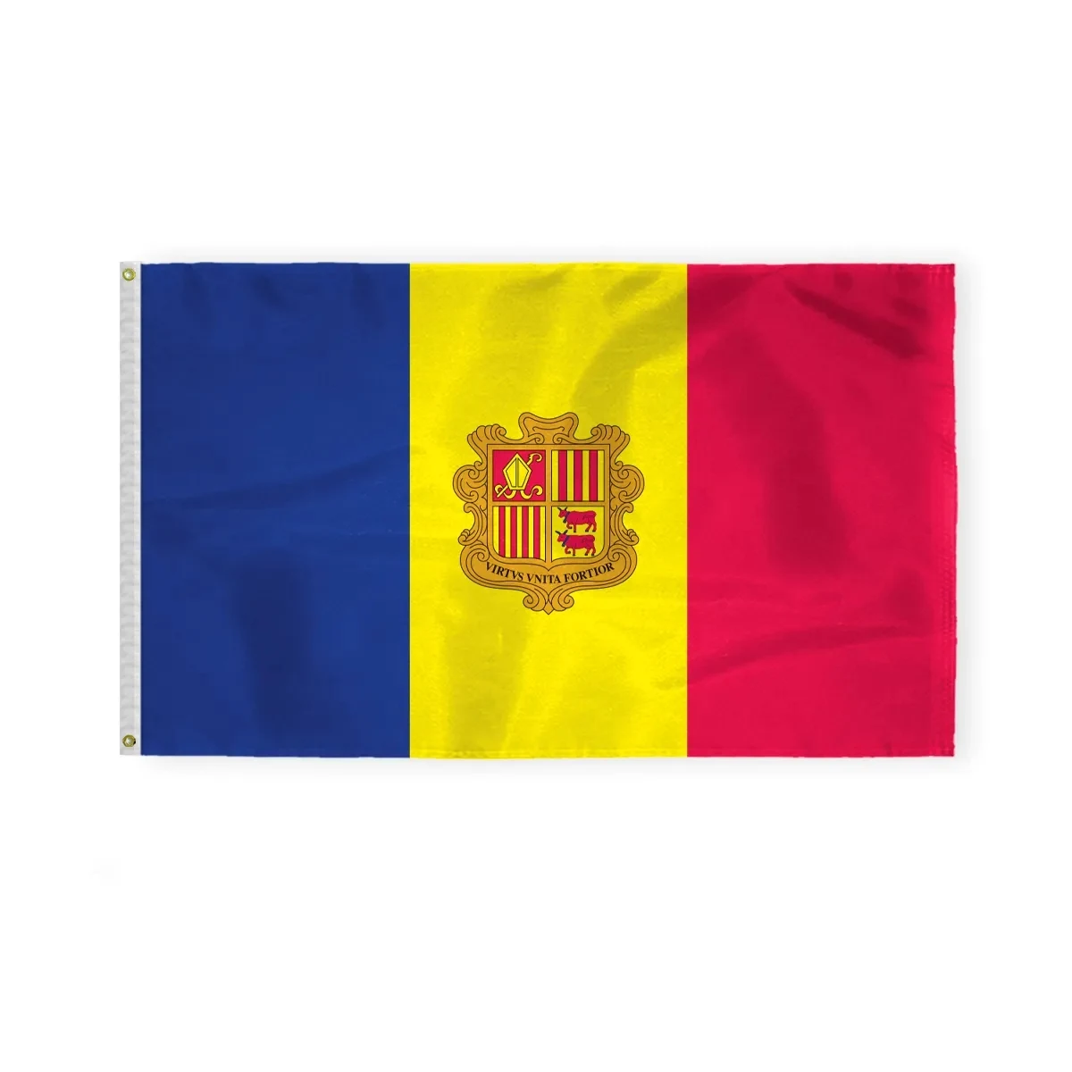World Flag - Andorra with Seal 1