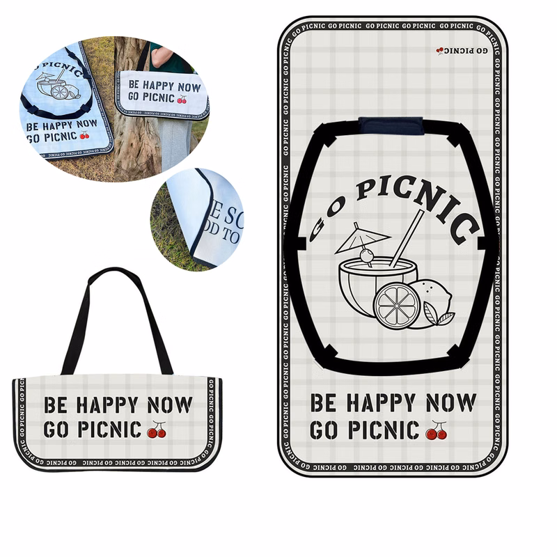Collapsible Shoulder Strap Picnic Blanket
