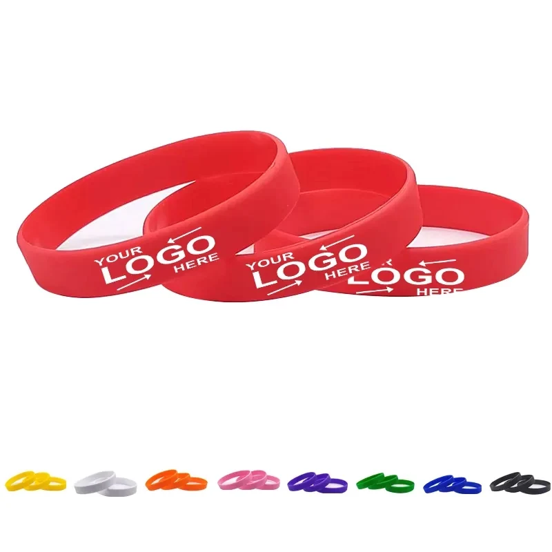 Glow In The Dark Silicone Wristband Bracelets 1