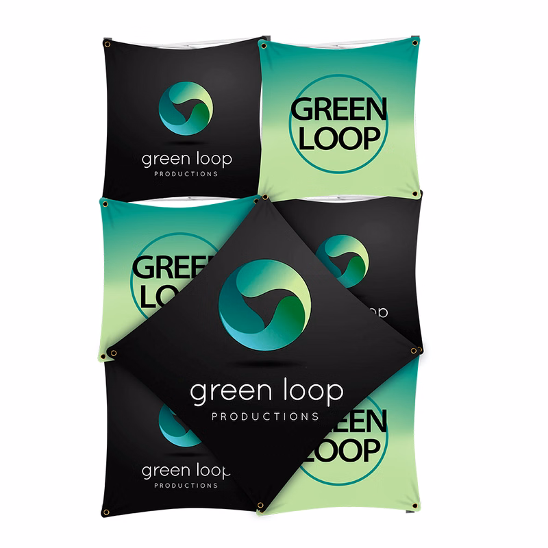 Floor Standing Grid Banner 56"x 84"