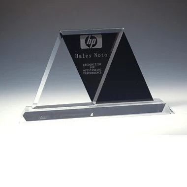 Fancy Diamond Black/Clear crystal award 1