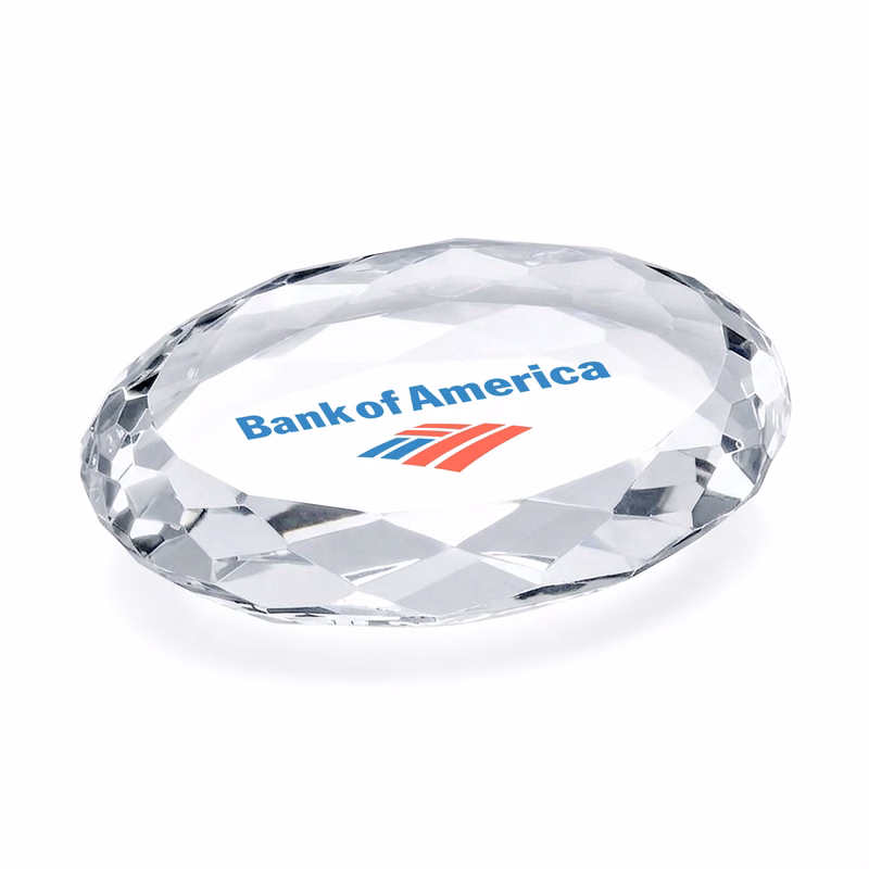 Amherst VividPrint™ Paperweight - Oval
