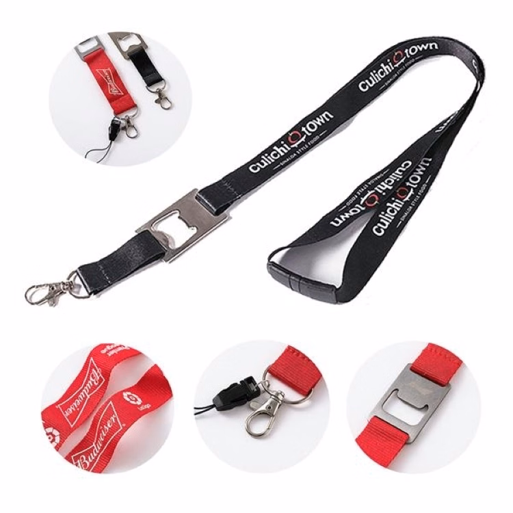 Durable Neck Lanyard Strap made of premium nylon fabric with stainless steel alloy swivel hook
