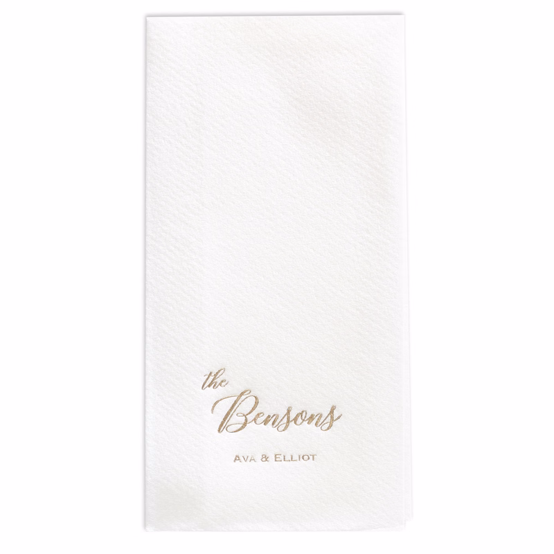 Personally Your Own Premium Guest Towel w/uncoined Edge (White)