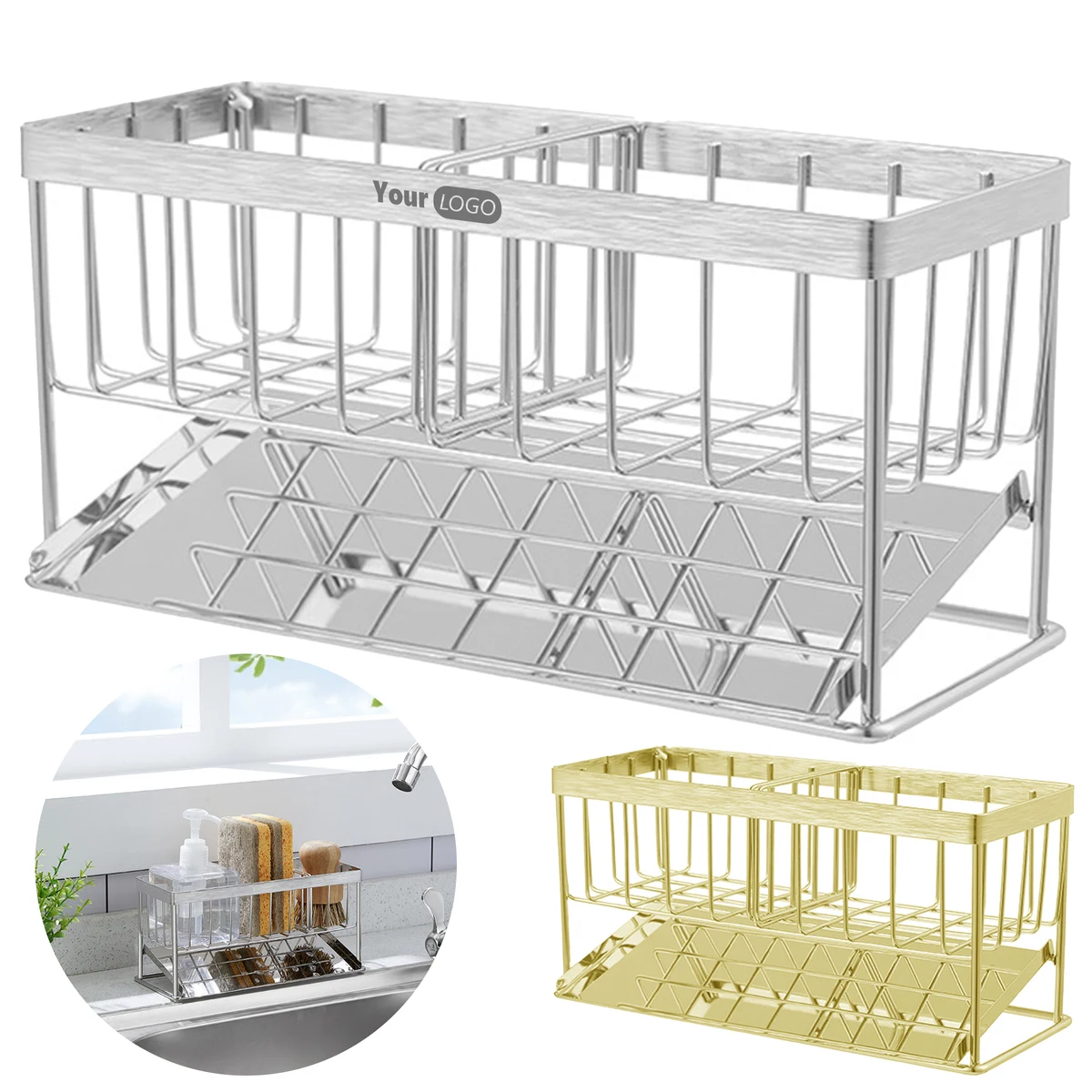 Stainless Steel Drain Storage Rack 1