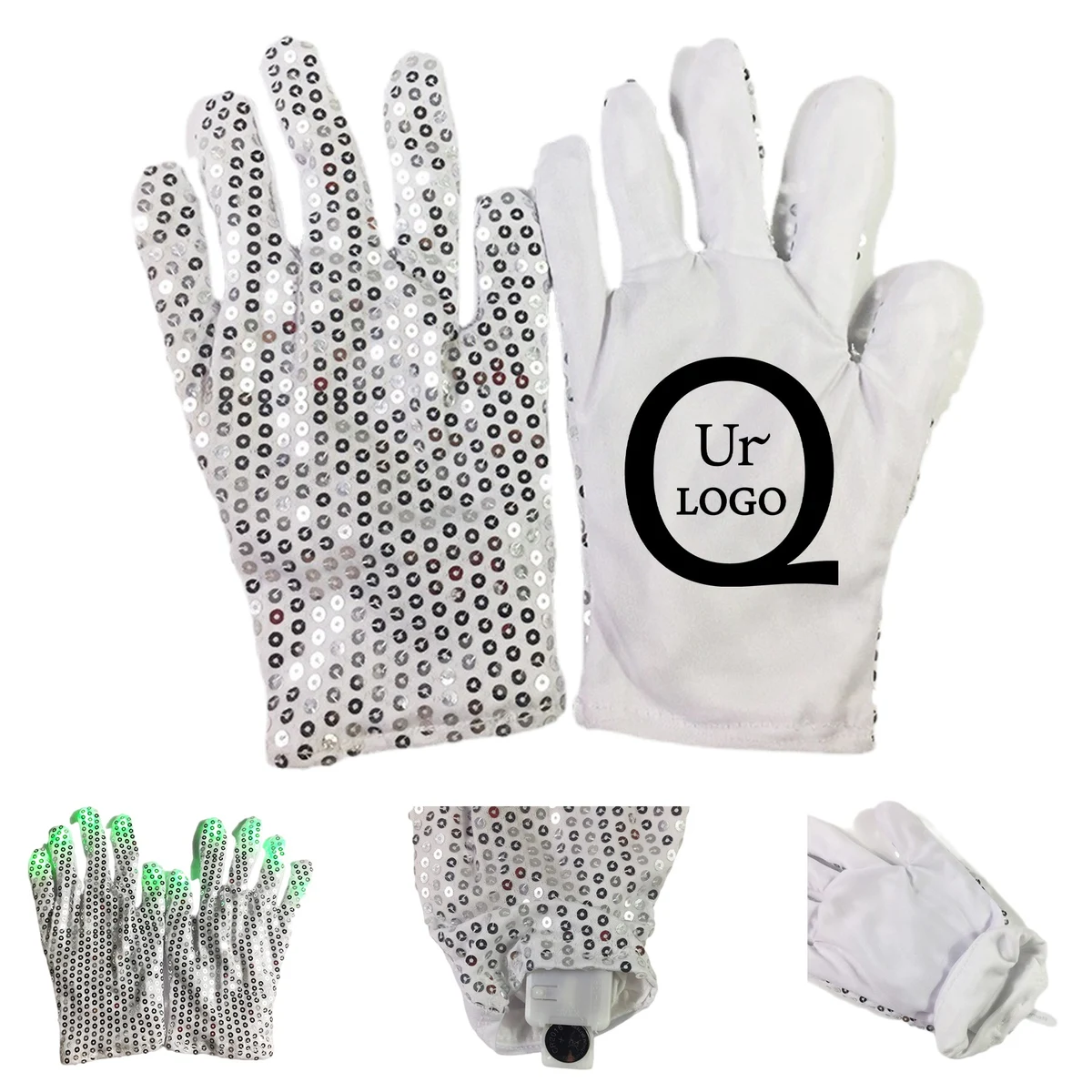 Led Sequin Light-Up Glove 1