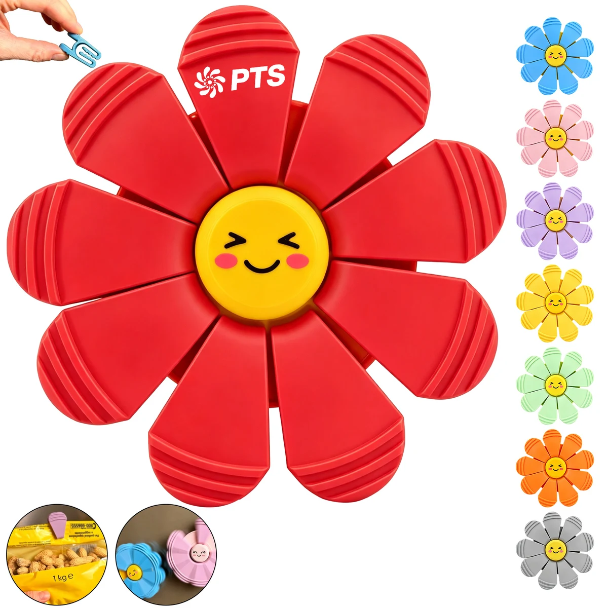 Flower-Shaped Food Bag Sealing Clip 1