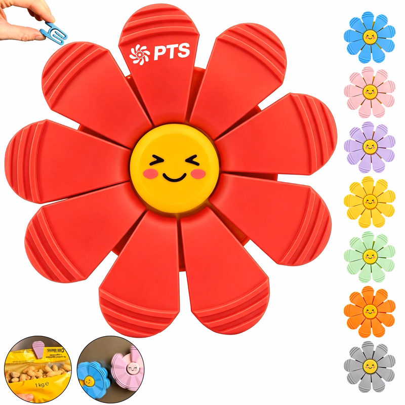 Flower-Shaped Food Bag Sealing Clip