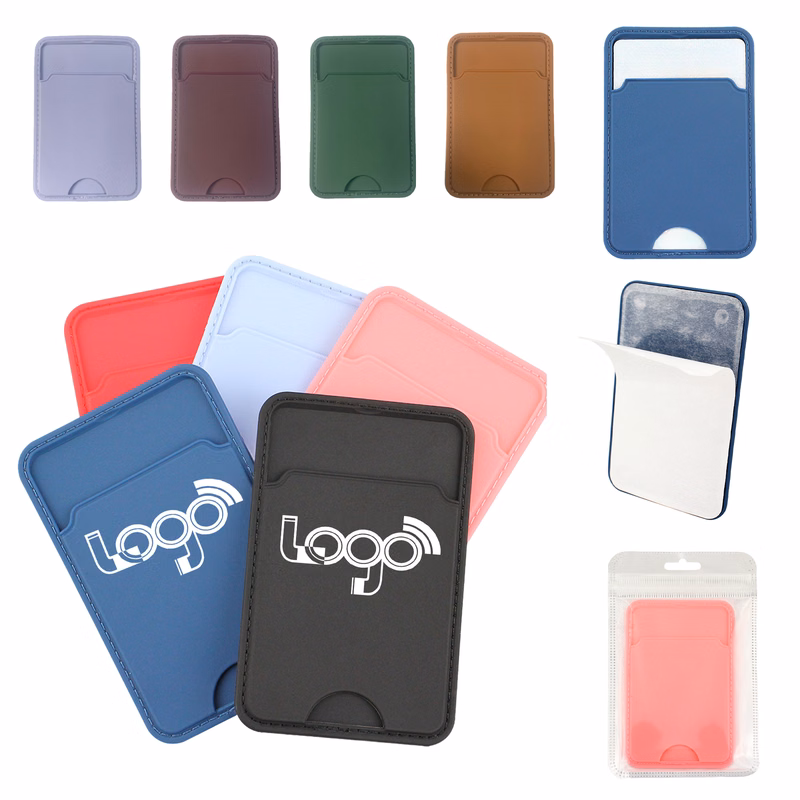 Slim TPU Stick-On Card Holder for Phones