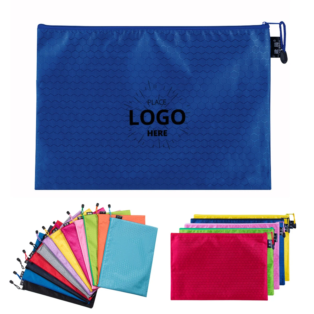 Custom Logo PVC Zipper Pouch A6 Waterproof 1