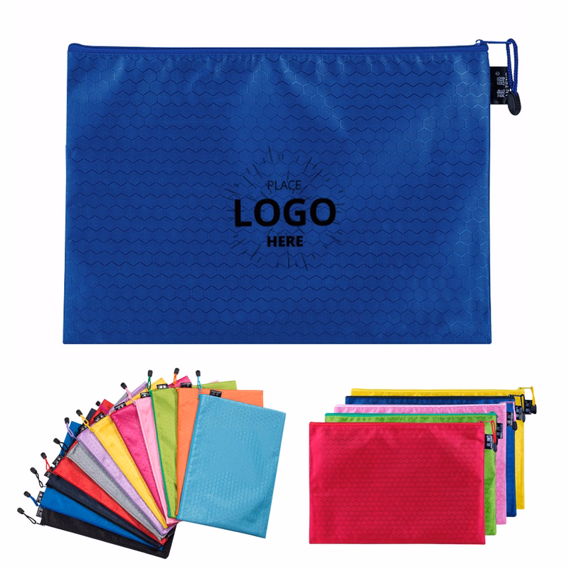 Custom Logo PVC Zipper Pouch A6 Waterproof