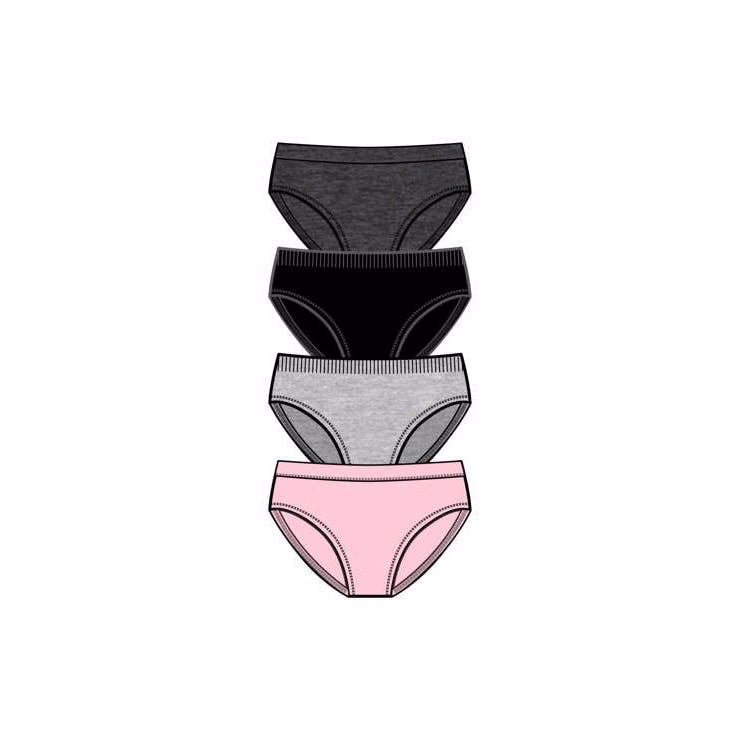 Girls Seamless Bikini Panties - Size Small-Large