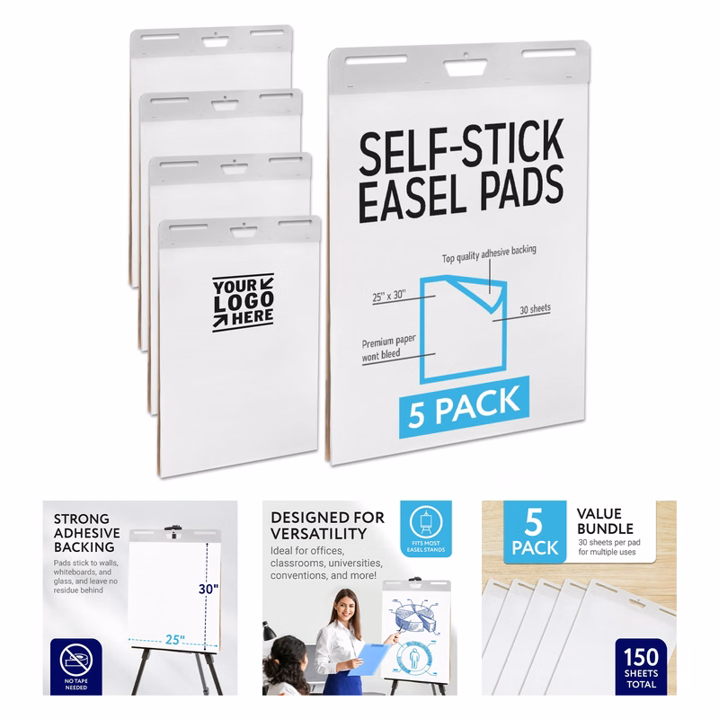 30" x 25" 30 Sheets Large Sticky Easel Pad