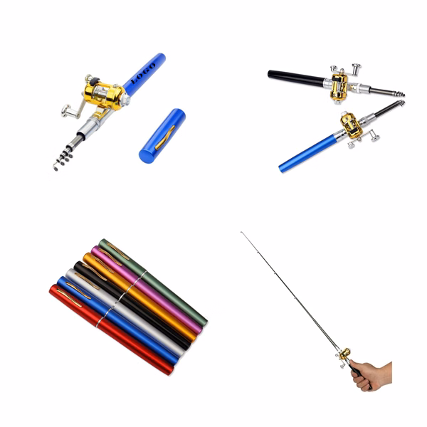 Telescopic Pocket Pen Fishing Rod Set