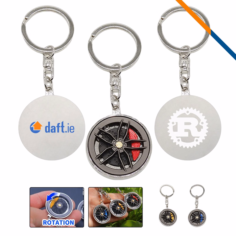 Rimit Wheel Hub Spinner Keychain