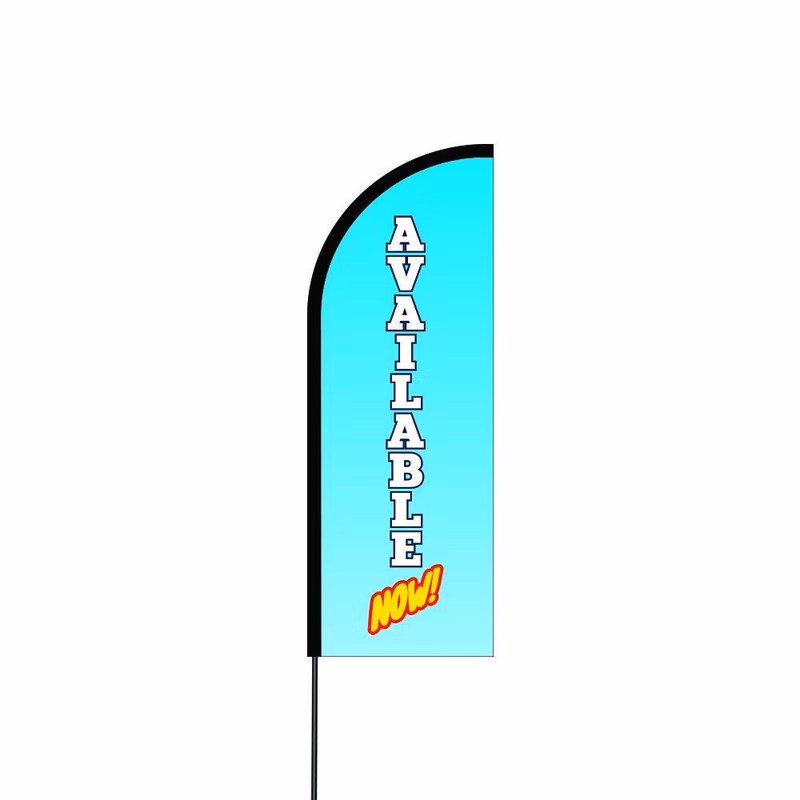 Available Now Flag Kit Hardware 17' Feet Feather Flag Sign Outdoor Banner