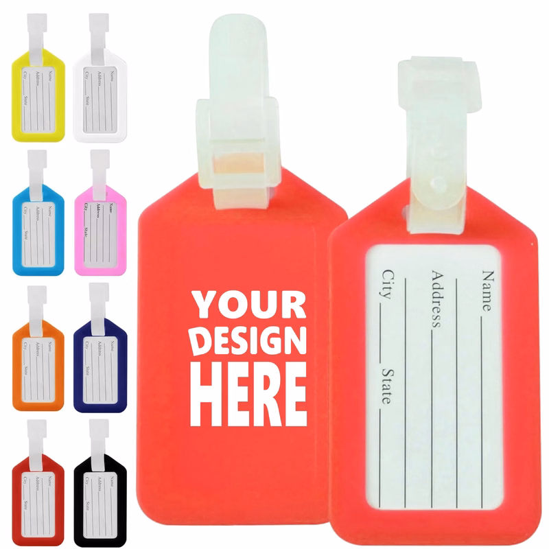 Water-Resistant Luggage Tags with Strap