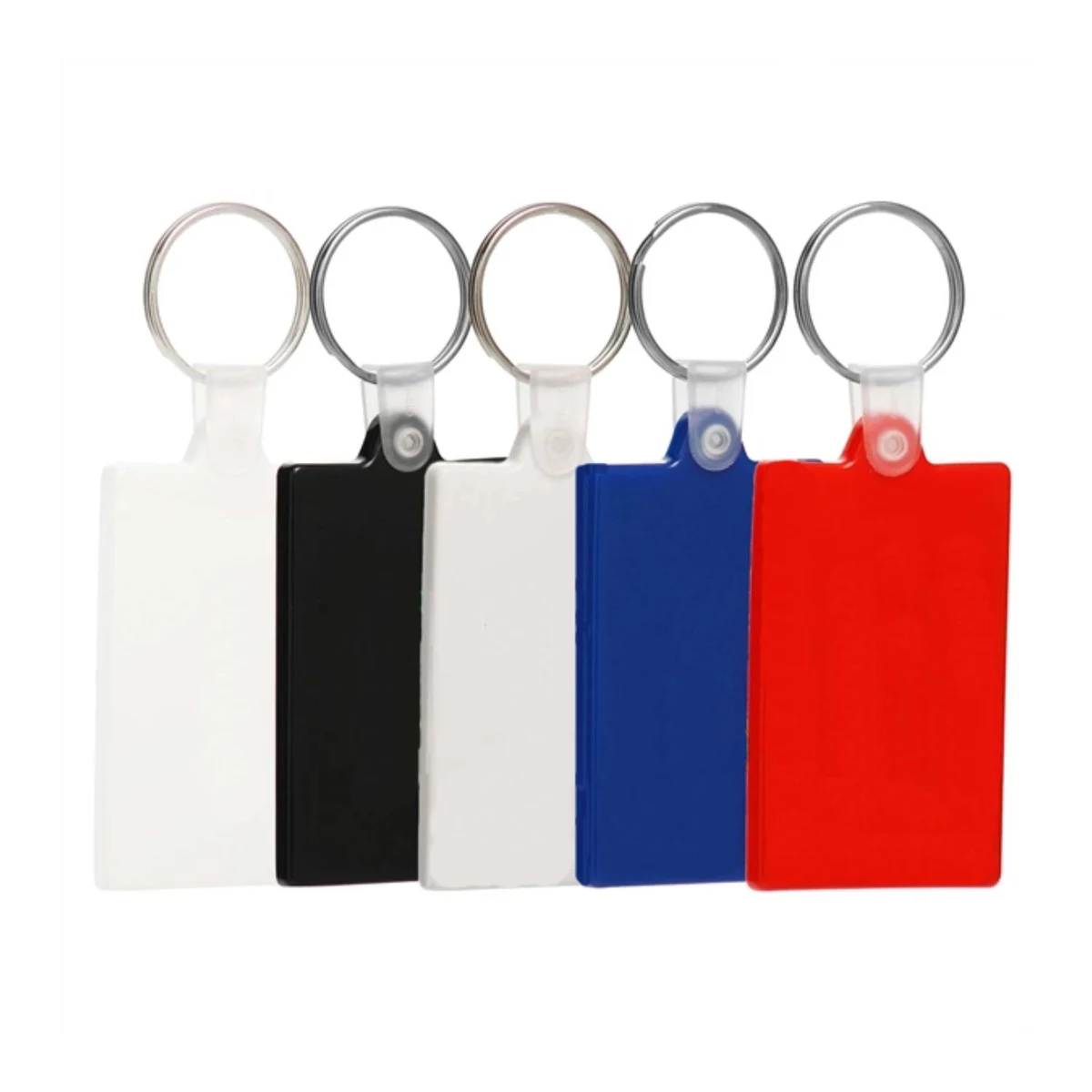 Rectangle Soft Plastic Keychain 1