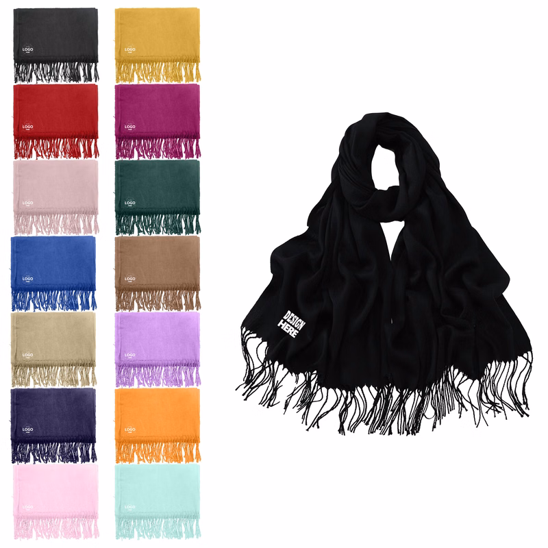 Long Solid Color Scarf