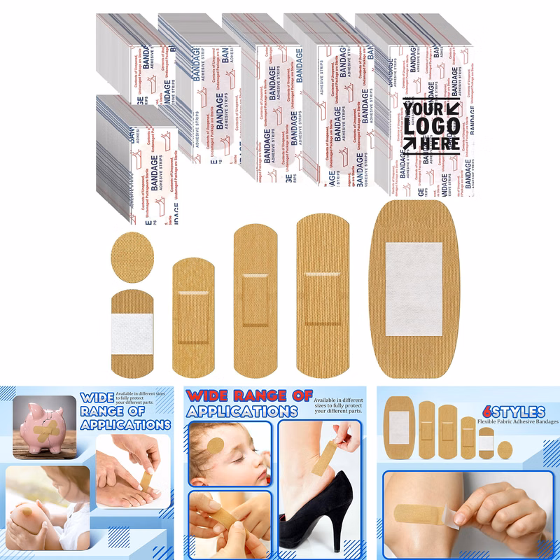 Assorted Flexible Family Variety Pack Small Comfortable Fabric Adhesive Fingertip Bandage