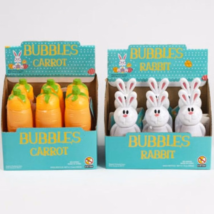 Easter Bubbles - Carrot or Bunny Shaped