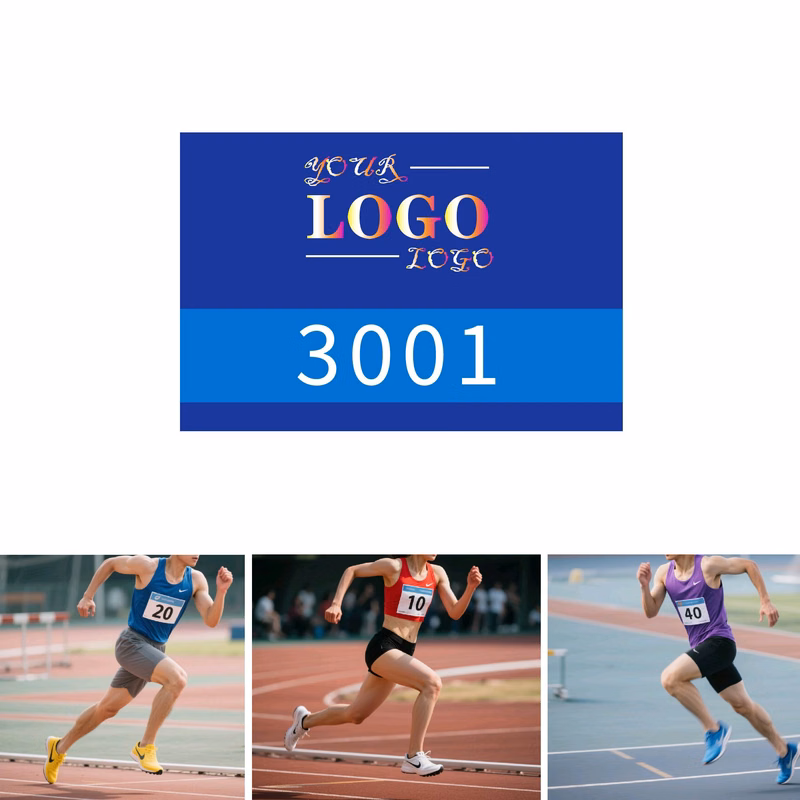 MOQ 10 pcs Waterproof Running Numbers