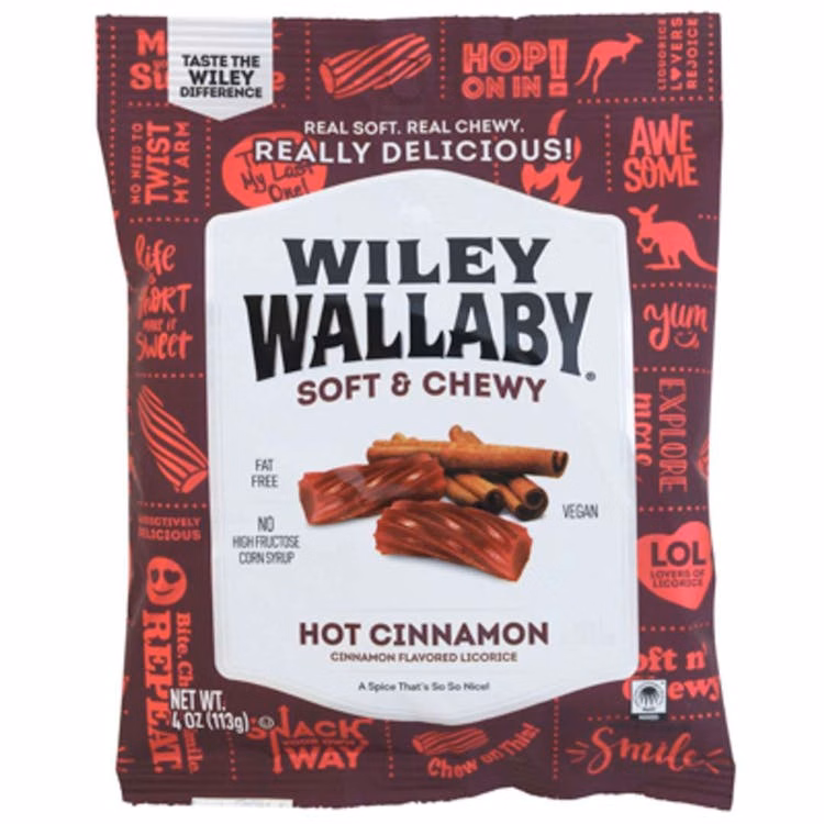 Wiley Wallaby Hot Cinnamon Licorice