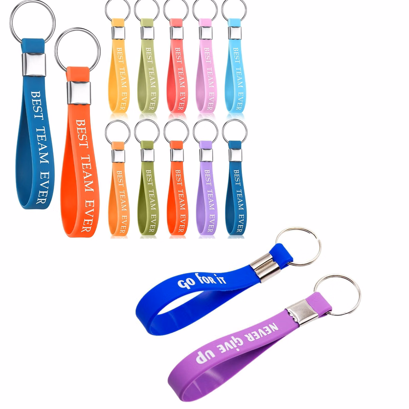 Customized Logo Pattern,Stylish And Simple Silicone Keychain