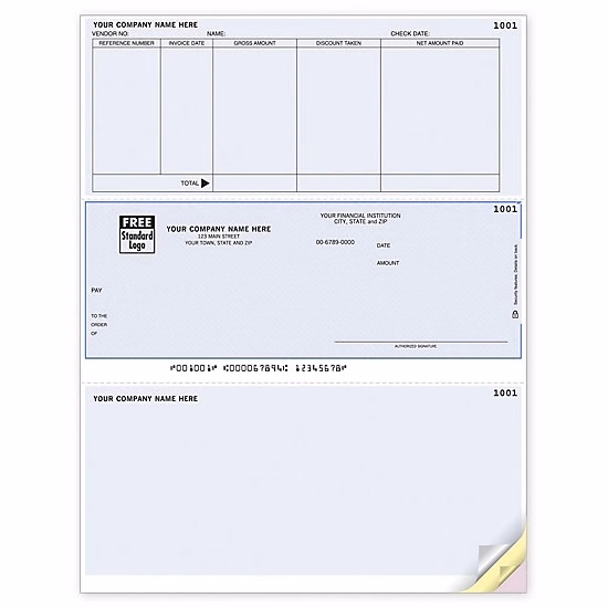 Laser Middle Checks, Accounts Payable
