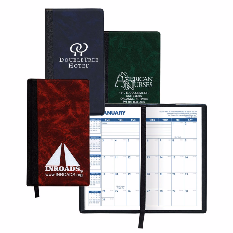 Monthly Florence Designer Hard Cover Planner w/ 1 Color Insert