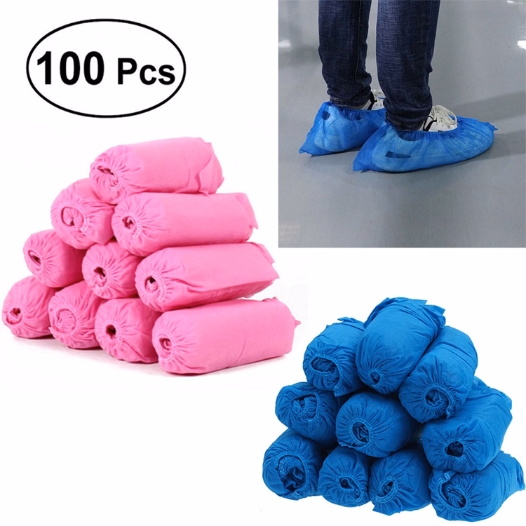 Disposable non-woven shoe covers