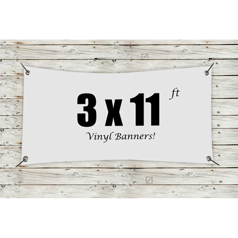 Custom 3' x 11' Vinyl Banners 1