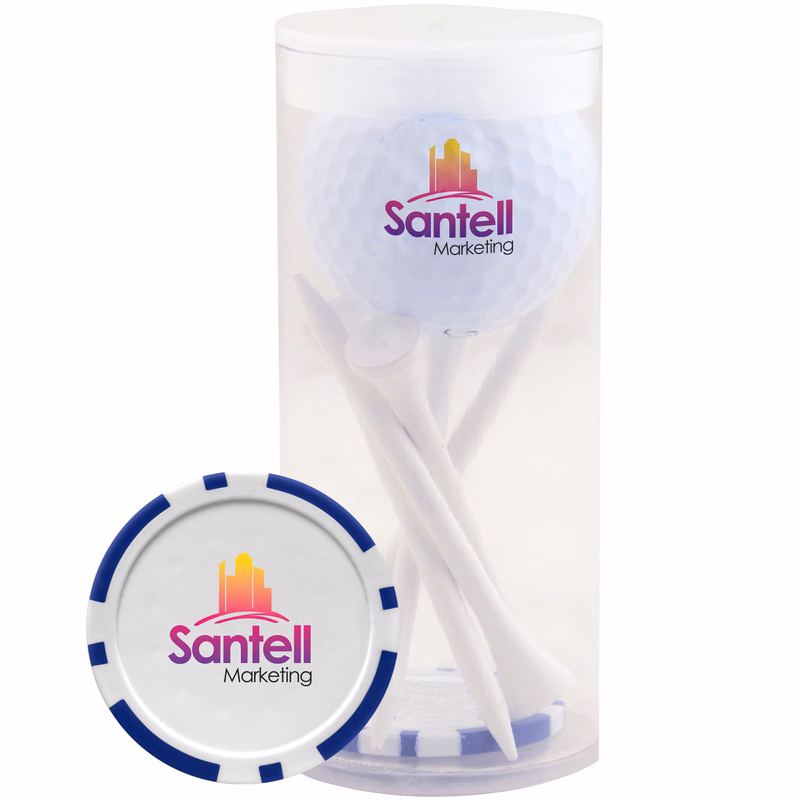 1-Ball 5-Tee Par Pack w/Poker Chip Ball Marker
