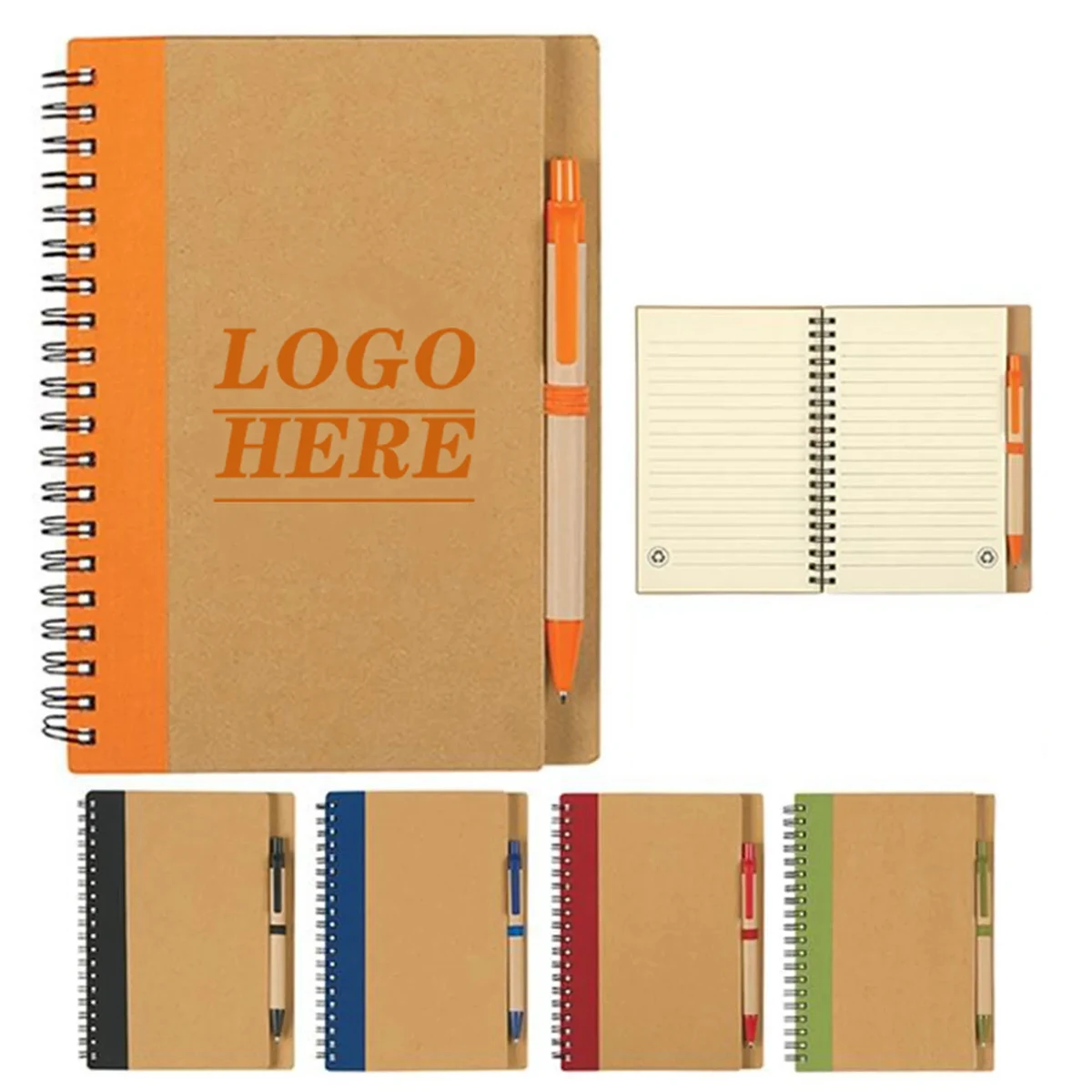 Eco Friendly Notebook With Matching Color Pen 1