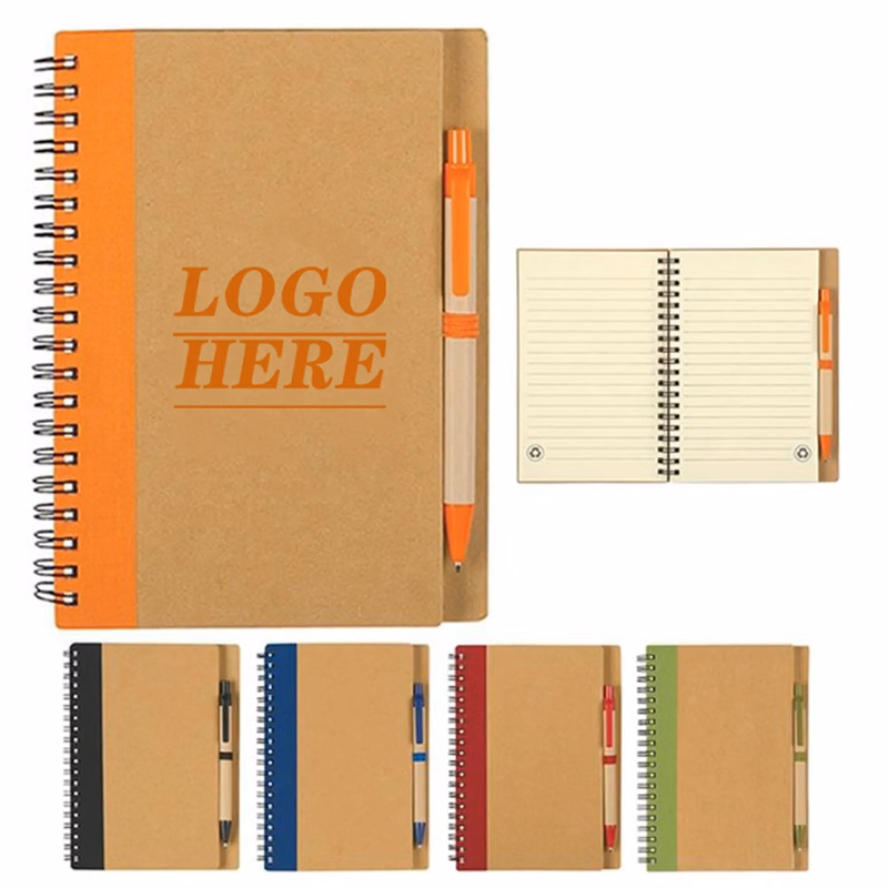 Eco Friendly Notebook With Matching Color Pen