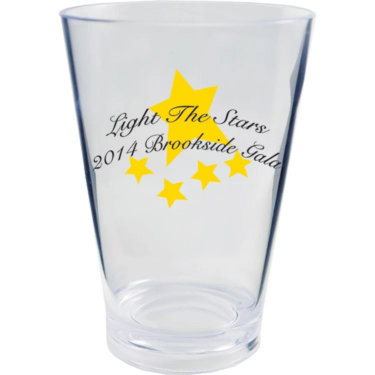 14oz Plastic Tapered Rocks Cup 1