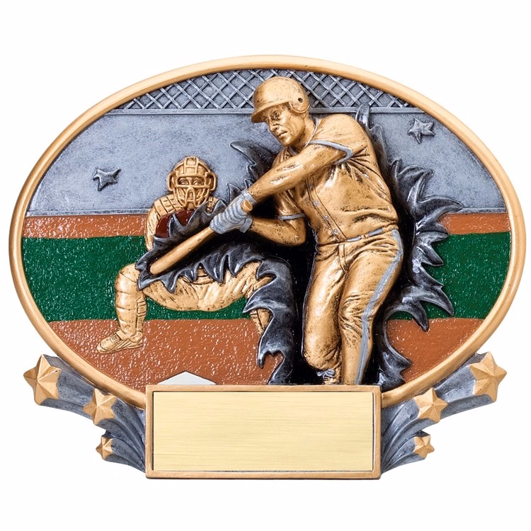 Baseball Male Xplosion Oval Resin Awards