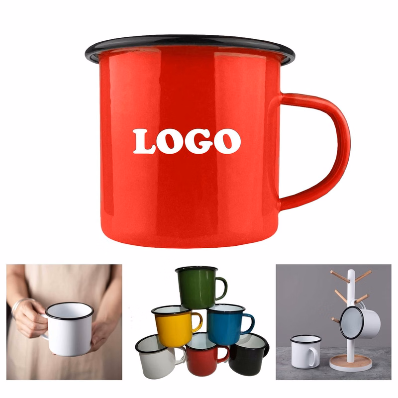 Customized 12oz Enamel Mug