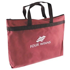 600 Denier Zippered Tote w/Gusset (14"x11"x3") 1