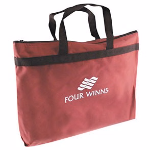 600 Denier Zippered Tote w/Gusset (14"x11"x3")