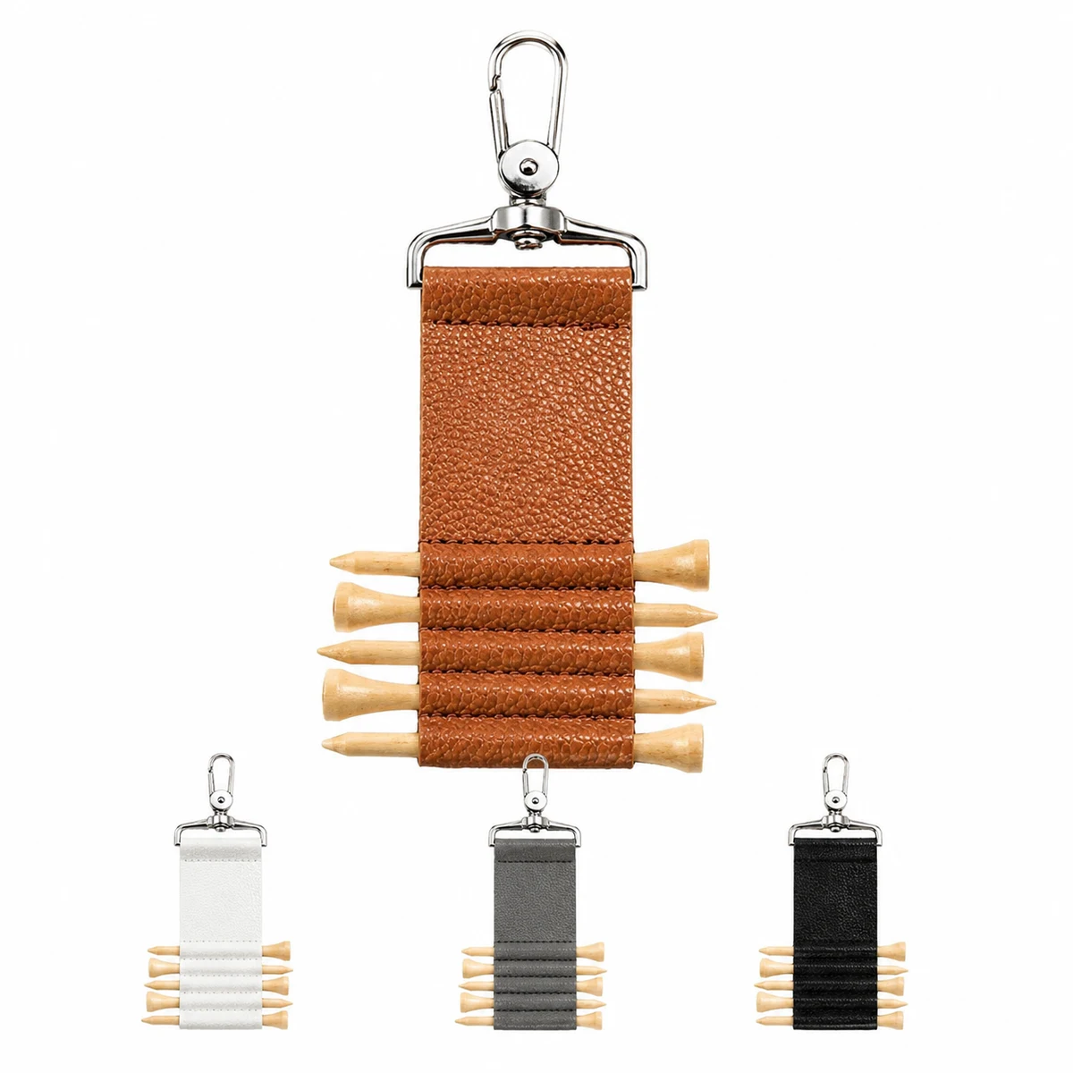 Golf Tee Faux Leather Pouch 1