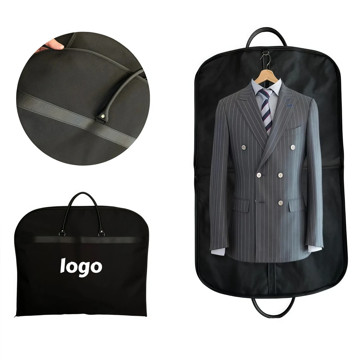 Oxford Cloth Dustproof Suit Cover - Travel Hanging Garment B 1