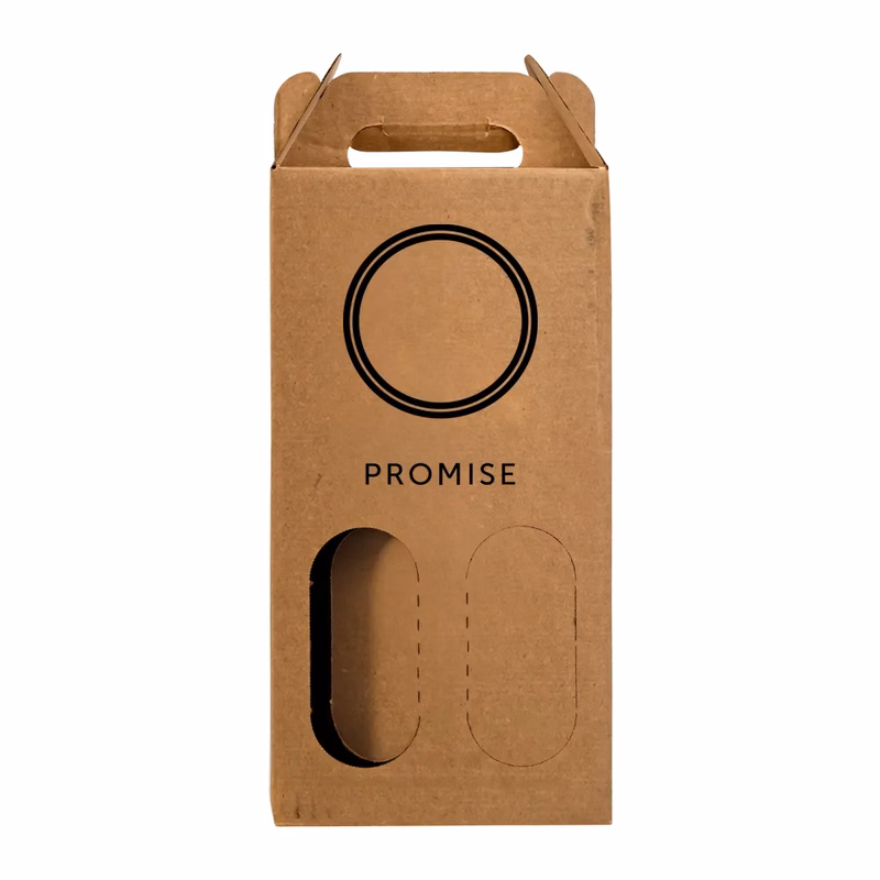 2-Bottle Cardboard Carrier