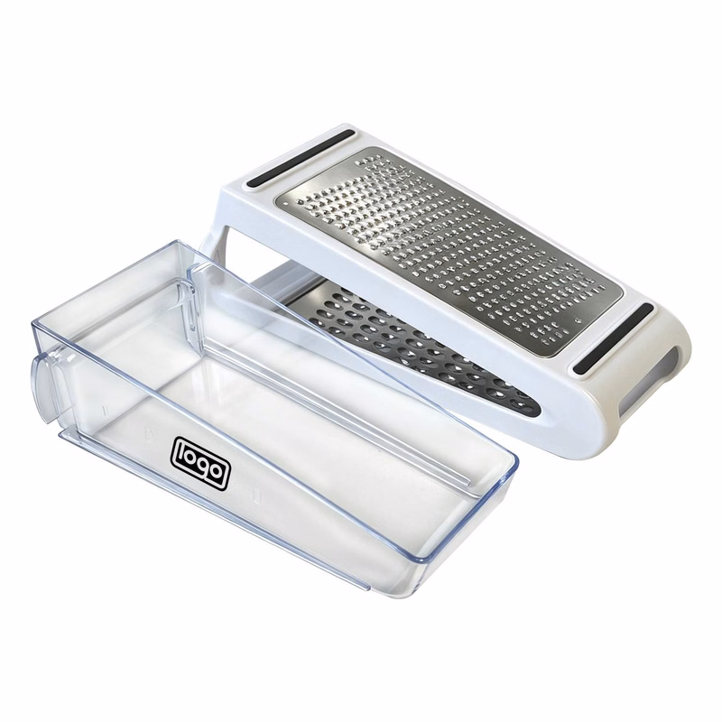 Vertical Double Sided Cheese Grater with Storage Container