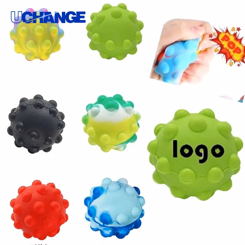 Silicone Decompression Bubble Ball Stress Relief Toy for Sensory Play